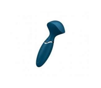 Satisfyer Mini Wand-er Vibrator and Massager for Stimulating Full Body Massages - Blue Silicone