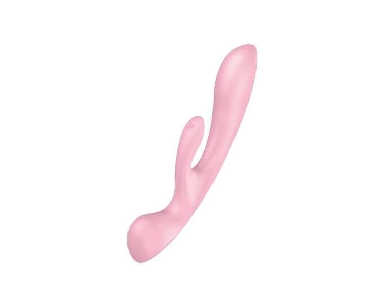 Satisfyer Triple Oh 24cm with 3 Motors and Flexible Design - Pink