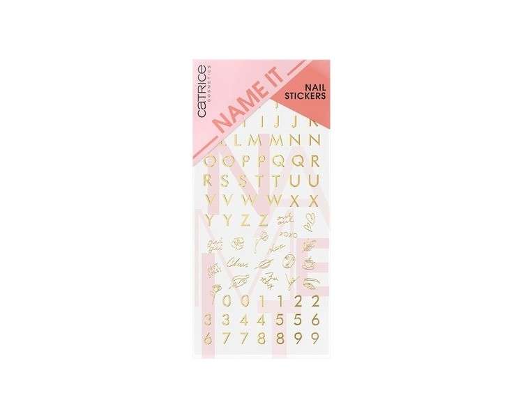 Catrice Name It Nail Stickers Gold Long Lasting 91 Pieces