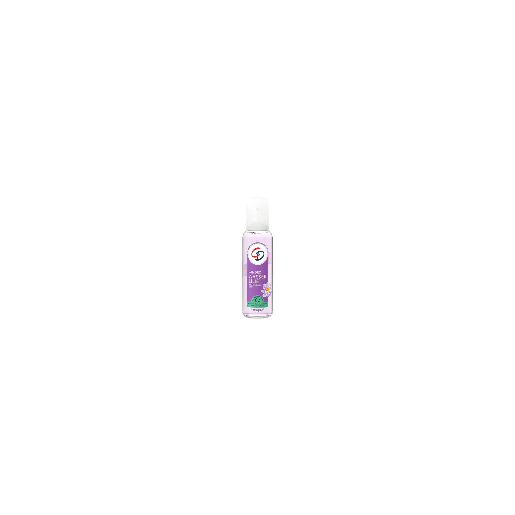 CD Deodorant Spray Water Lily 75ml - Aluminum-Free 24 Hour Protection for Sensitive Skin - Vegan Body Care