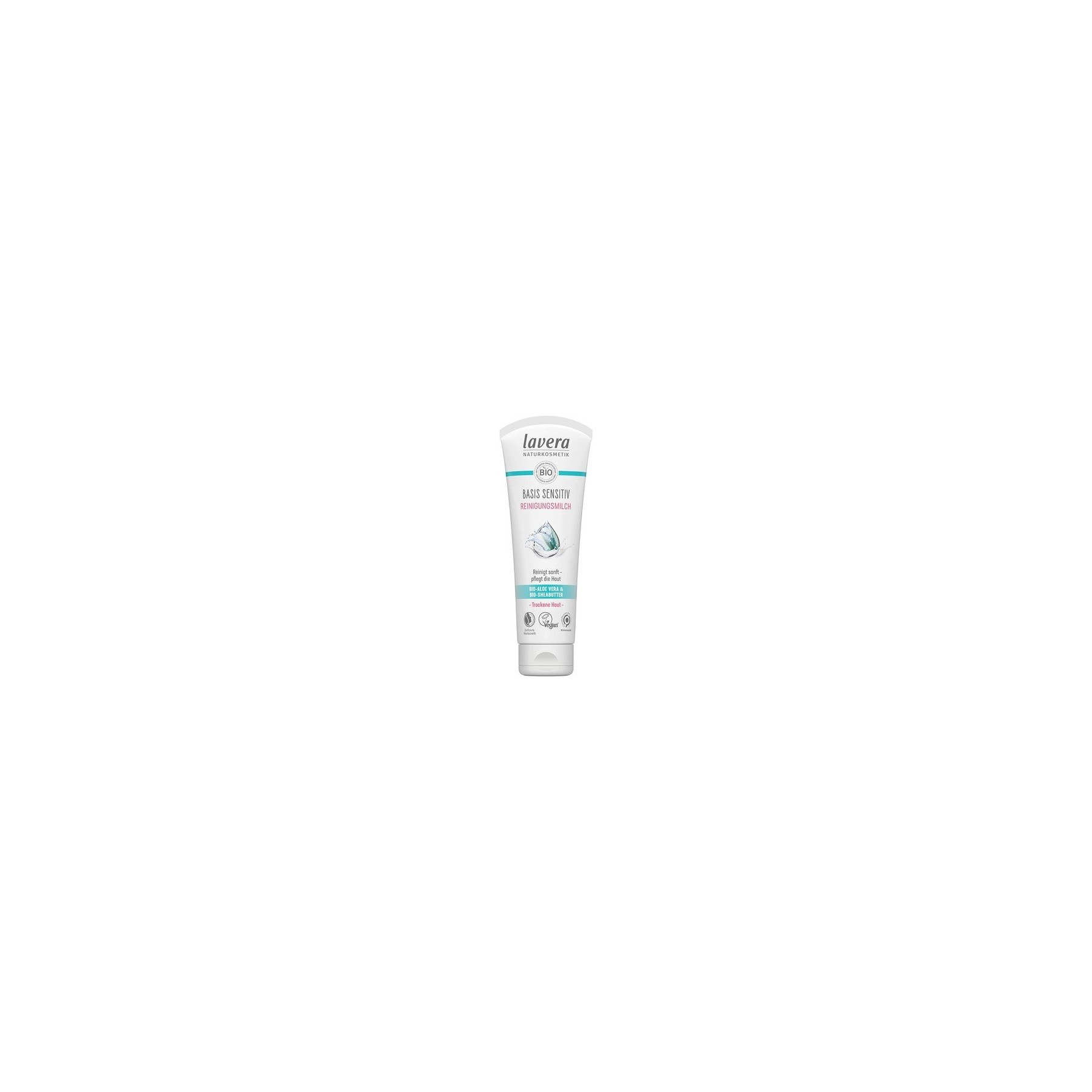 lavera basis sensitiv Cleansing Milk with Organic Aloe Vera and Shea Butter for Dry and Sensitive Skin 2x125ml
