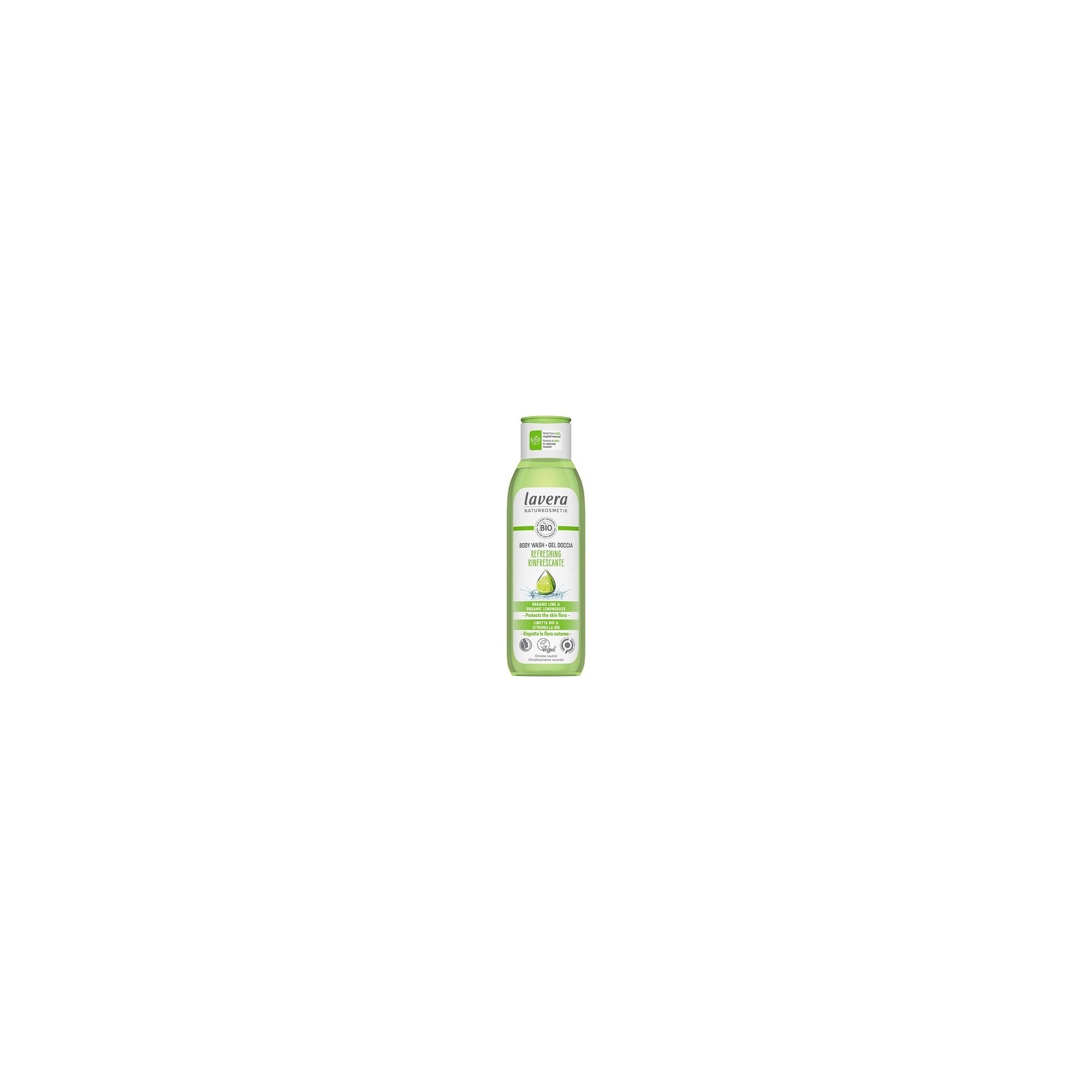 lavera Refreshing Body Wash with Organic Lime and Lemongrass 250ml