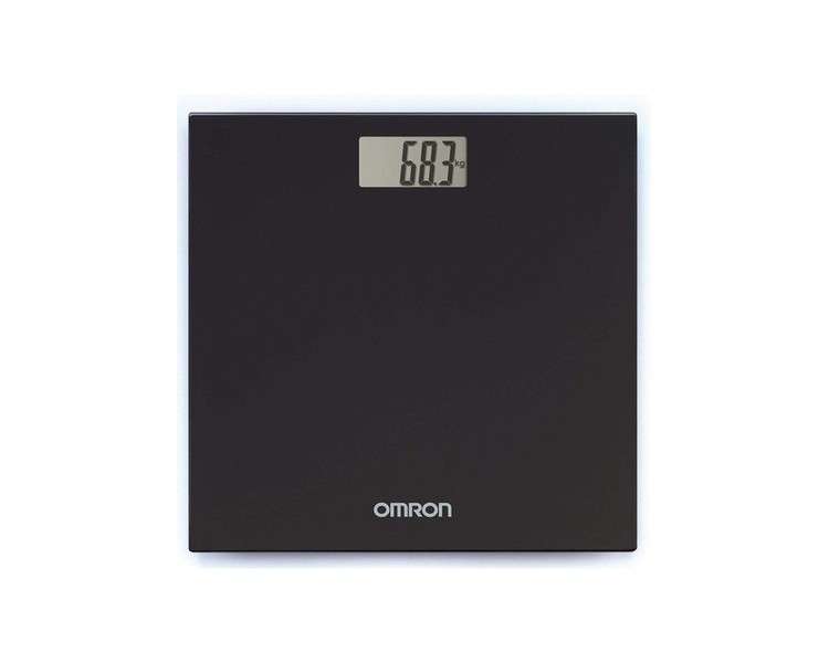 OMRON HN289 Digital Personal Scale with Large LCD Display and Non-Slip Feet Black