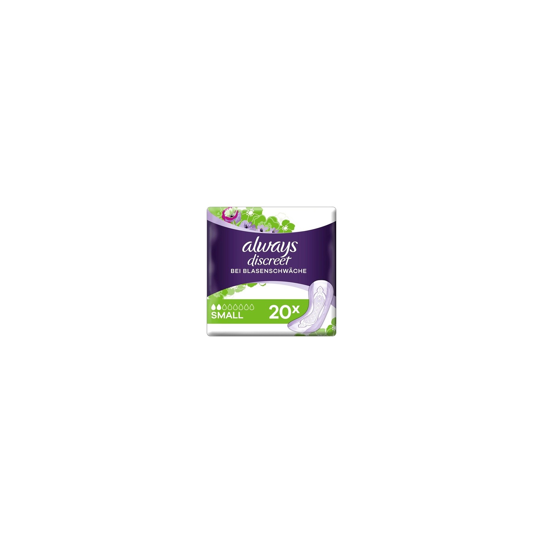 Always Discreet Incontinence Pads for Bladder Weakness Small