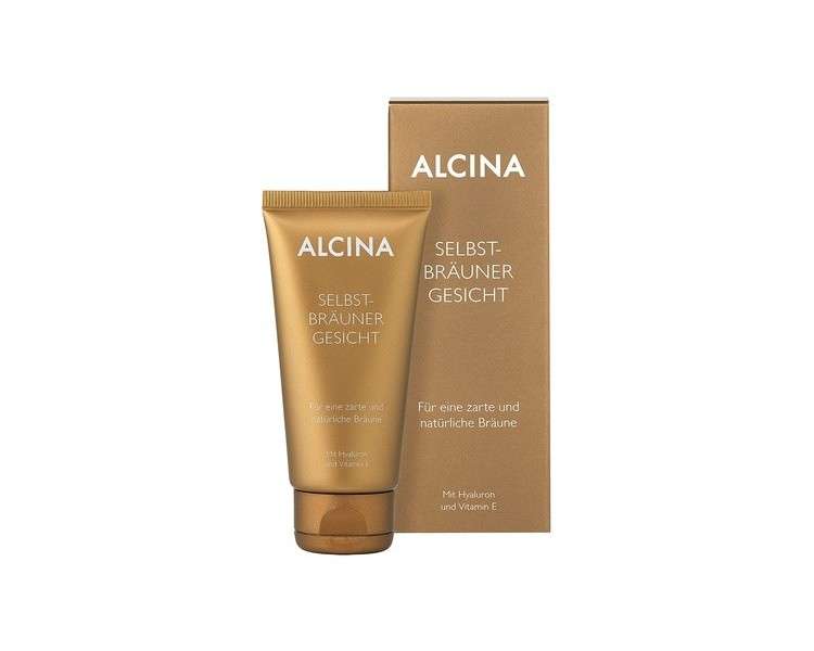 ALCINA Self-Tanning Face Cream with Hyaluronic Acid and Vitamin E 50ml
