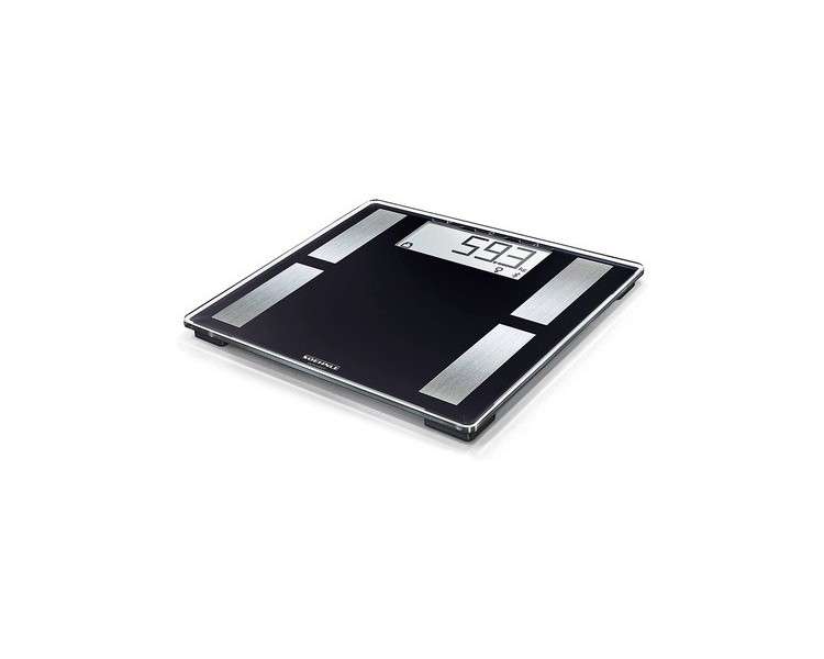 Soehnle Shape Sense Connect 50 Bluetooth Body Scale with BIA Premium Body Analysis and Large LCD Display Black