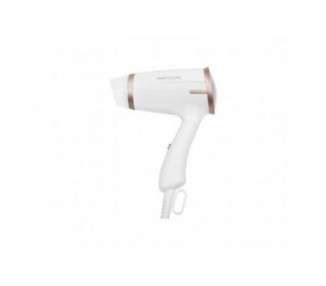ProfiCare PC-HT Compact Hair Dryer with Folding Handle 2 Temperature/Power Settings White-Bronze