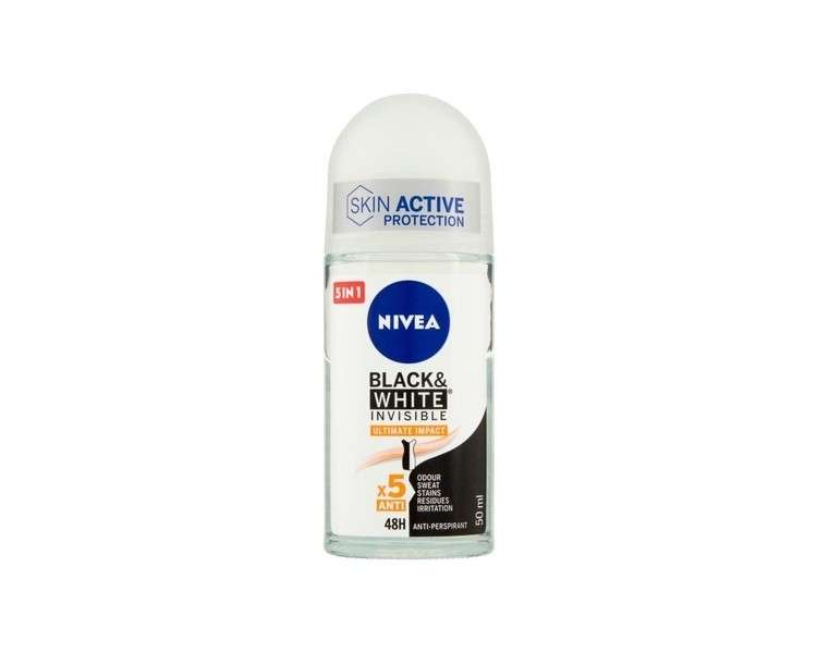 Beiersdorf Nivea Deodorant Black&White Ultimate Protection Roll On 50ml