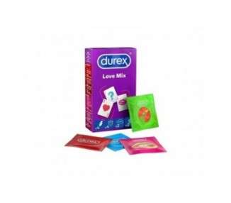 Durex Love Mix Condom Variety Pack 12 Count