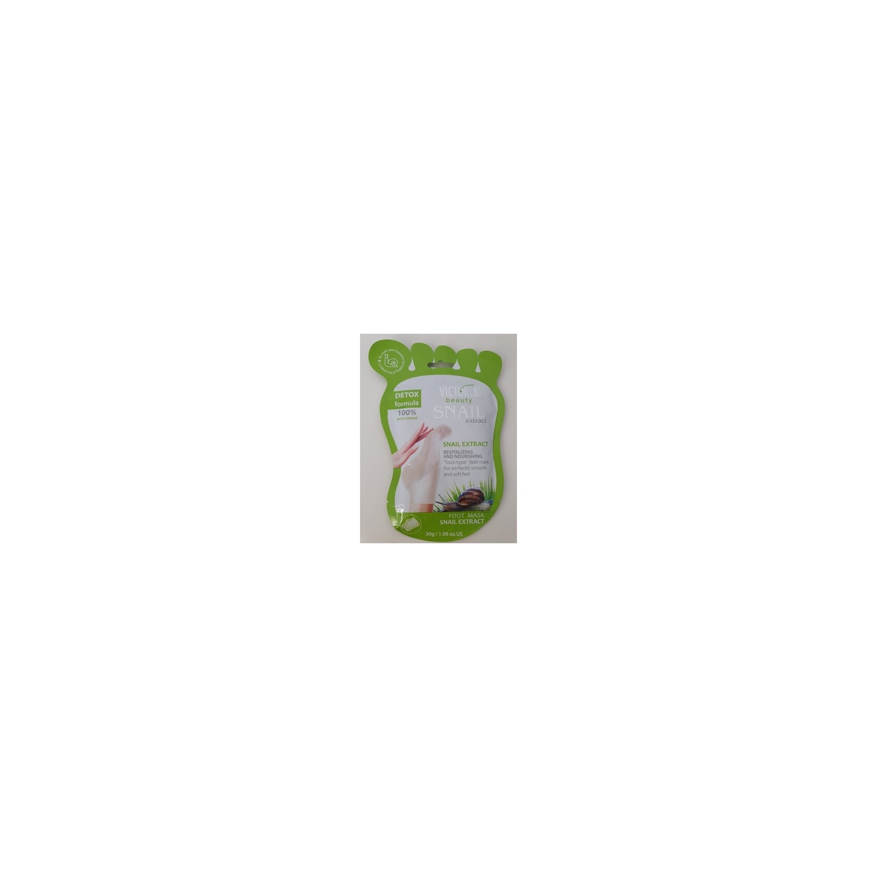 Victoria Beauty Snail Extract Detox Revitalizing Nourishing Foot Mask 1 Pair