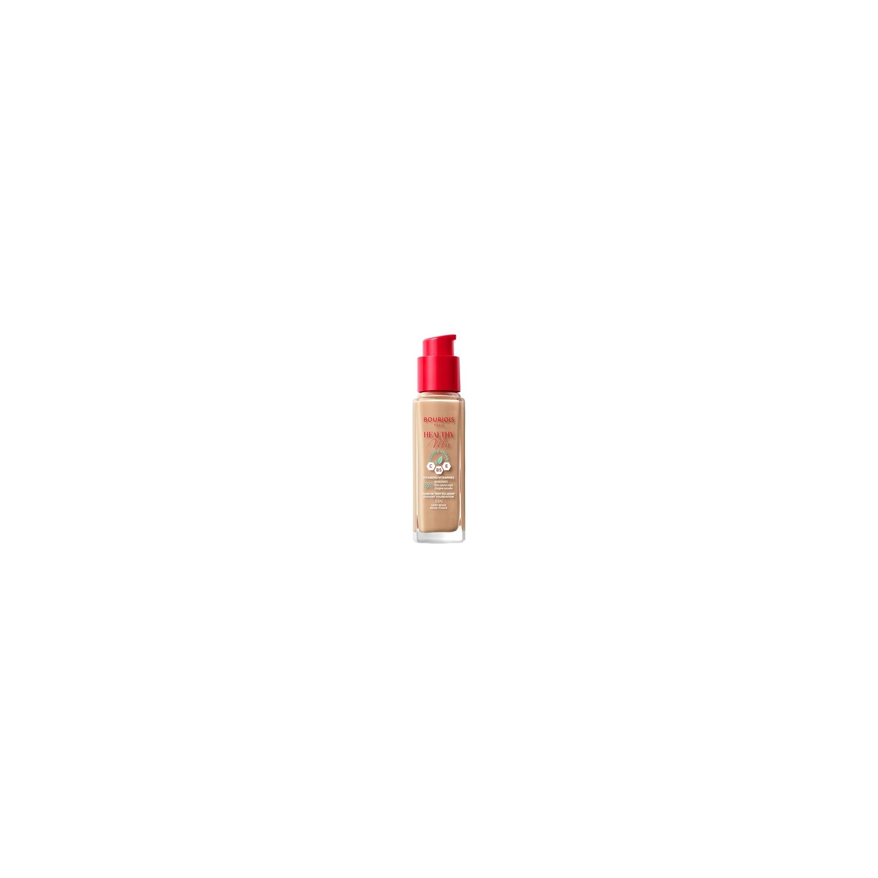 Bourjois Healthy Mix Clean & Vegan Foundation - 55N Deep Beige 30ml
