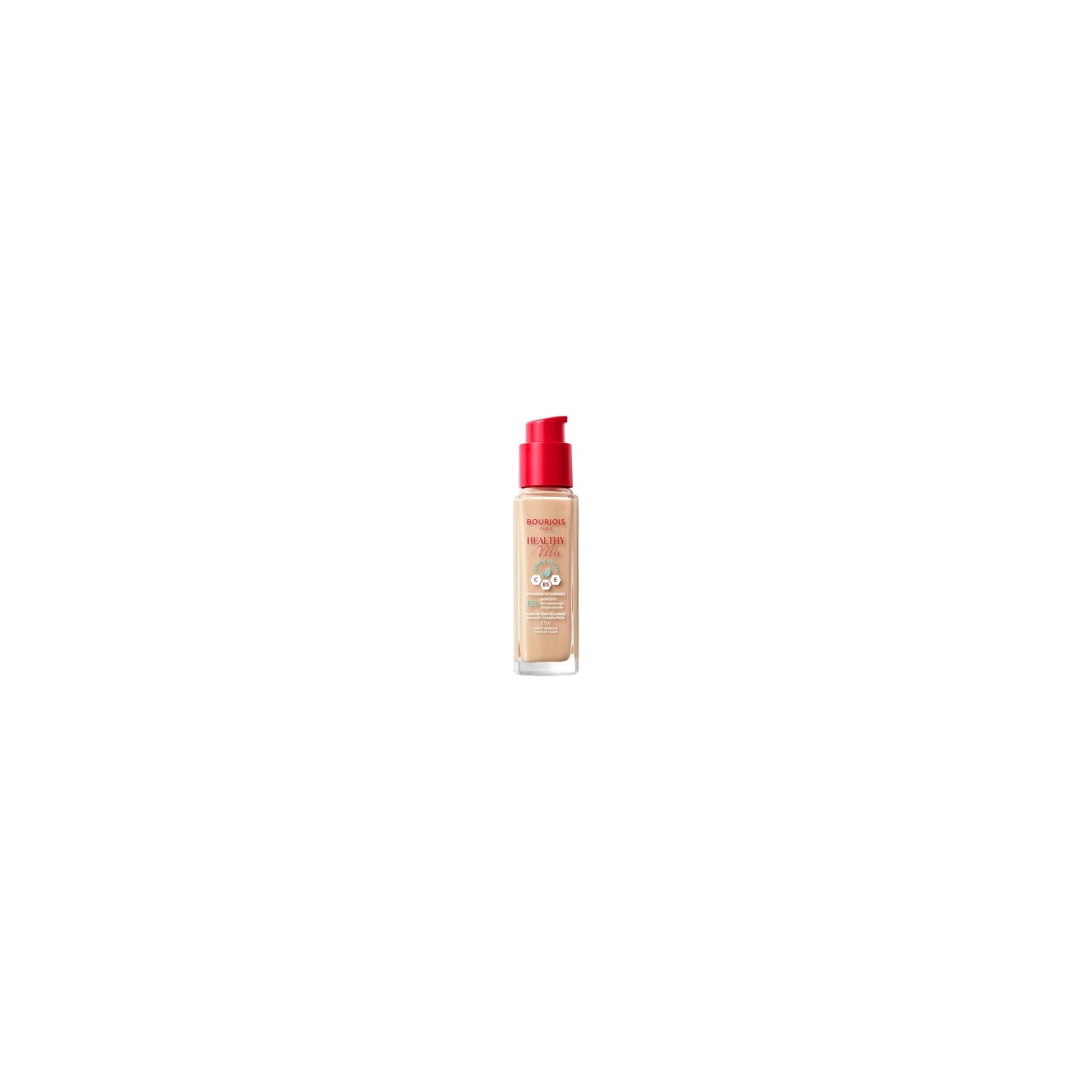 Bourjois Paris Healthy Mix Clean & Vegan Radiant Foundation 30ml