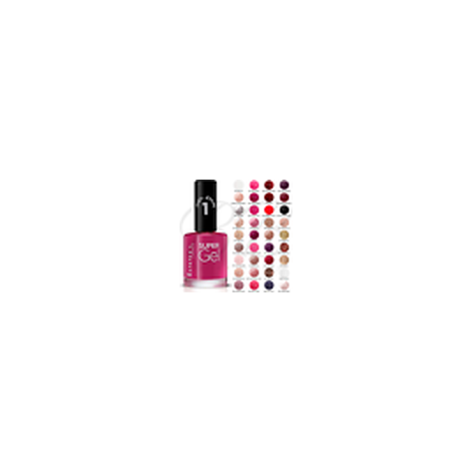 Rimmel Super Gel High Shine Long-Lasting Nail Polish No.58 Verry Berry 12ml