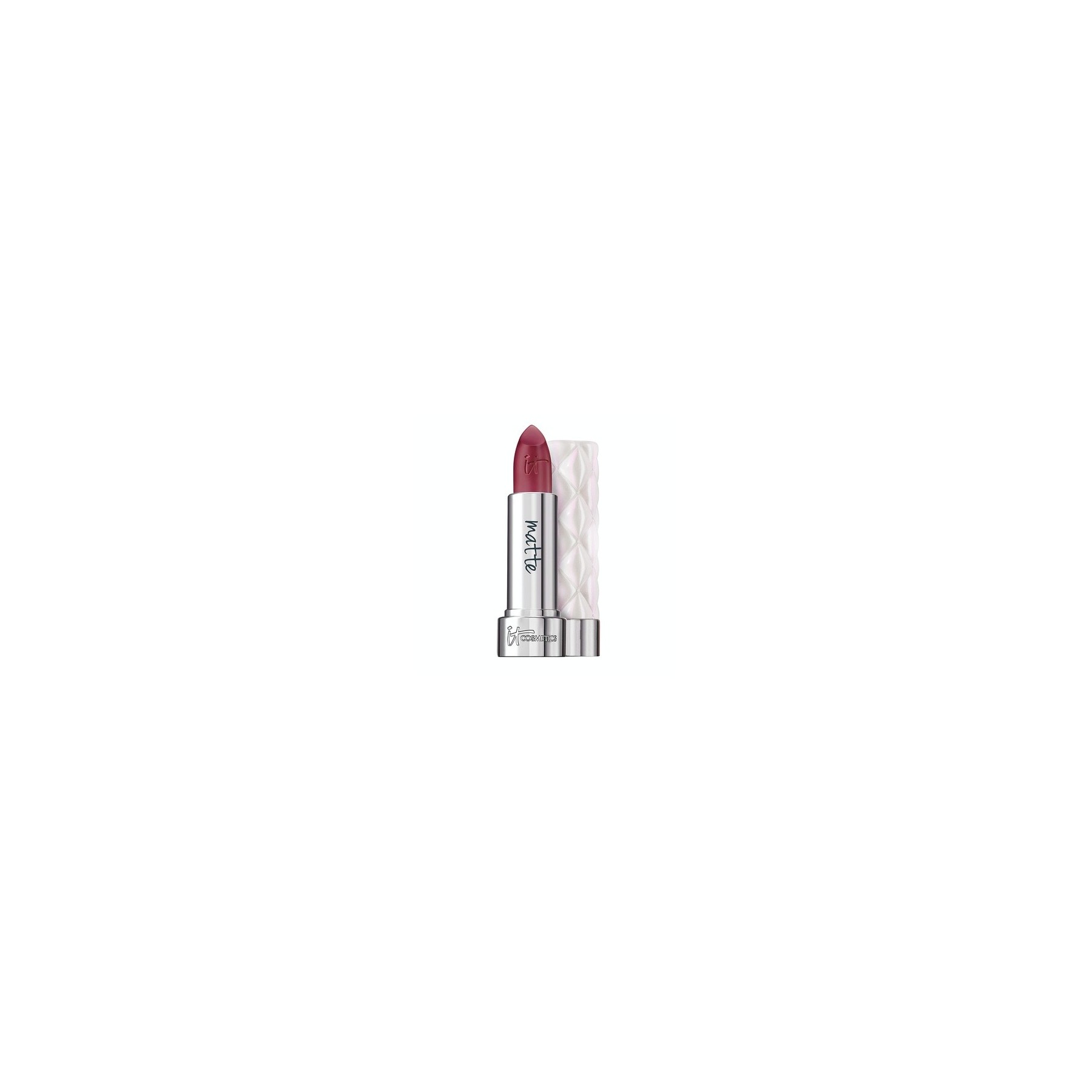 IT Cosmetics Pillow Lips Lipstick Like a Dream Red Plum Matte Finish with Collagen Beeswax and Shea Butter 0.13 oz
