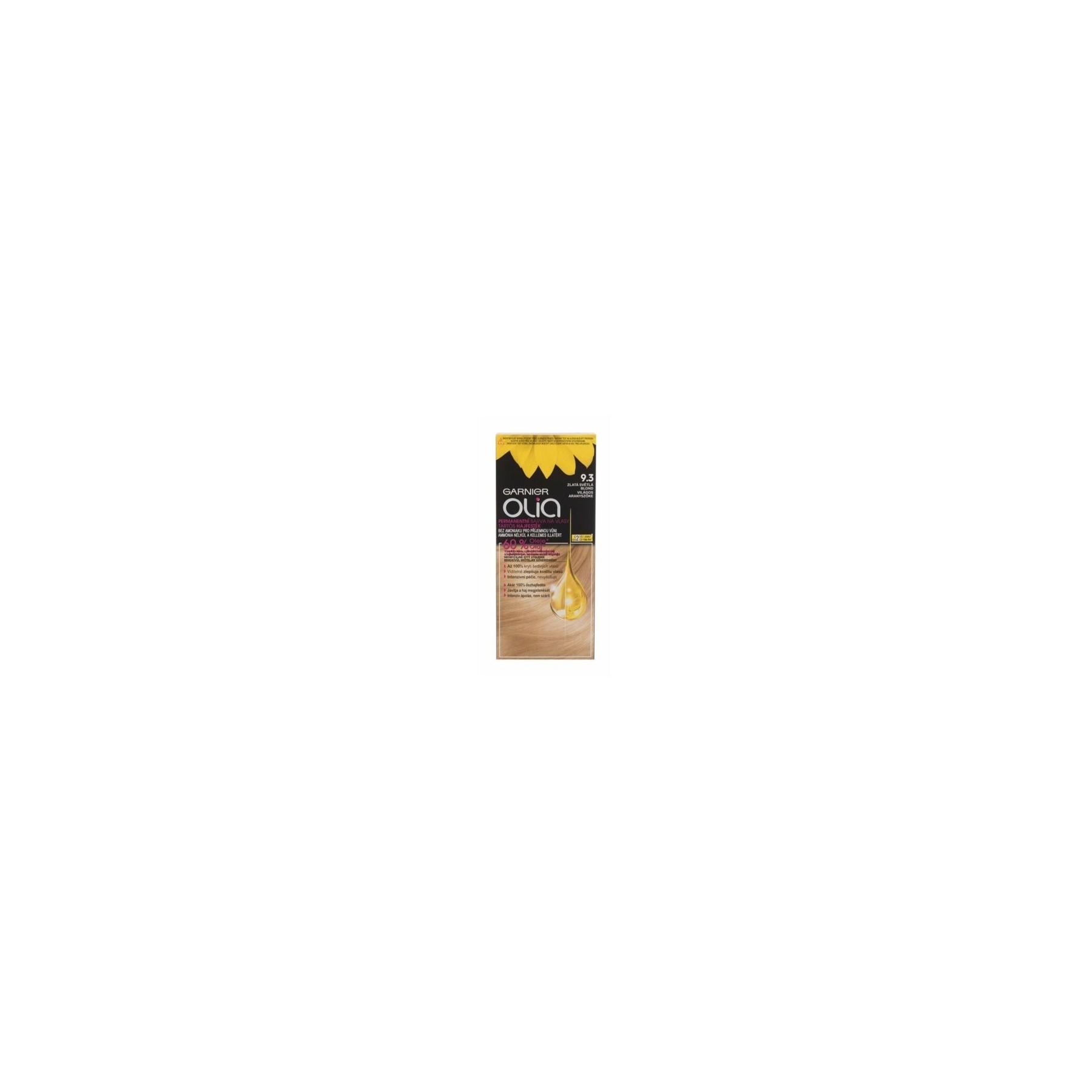 Garnier Olia Permanent Hair Color 9, 3 Golden Light Blonde 50g