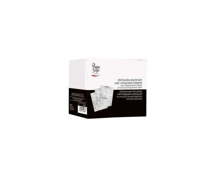 Peggy Sage Nail Care 250 Sheet Aluminum Box with Built-In Compress