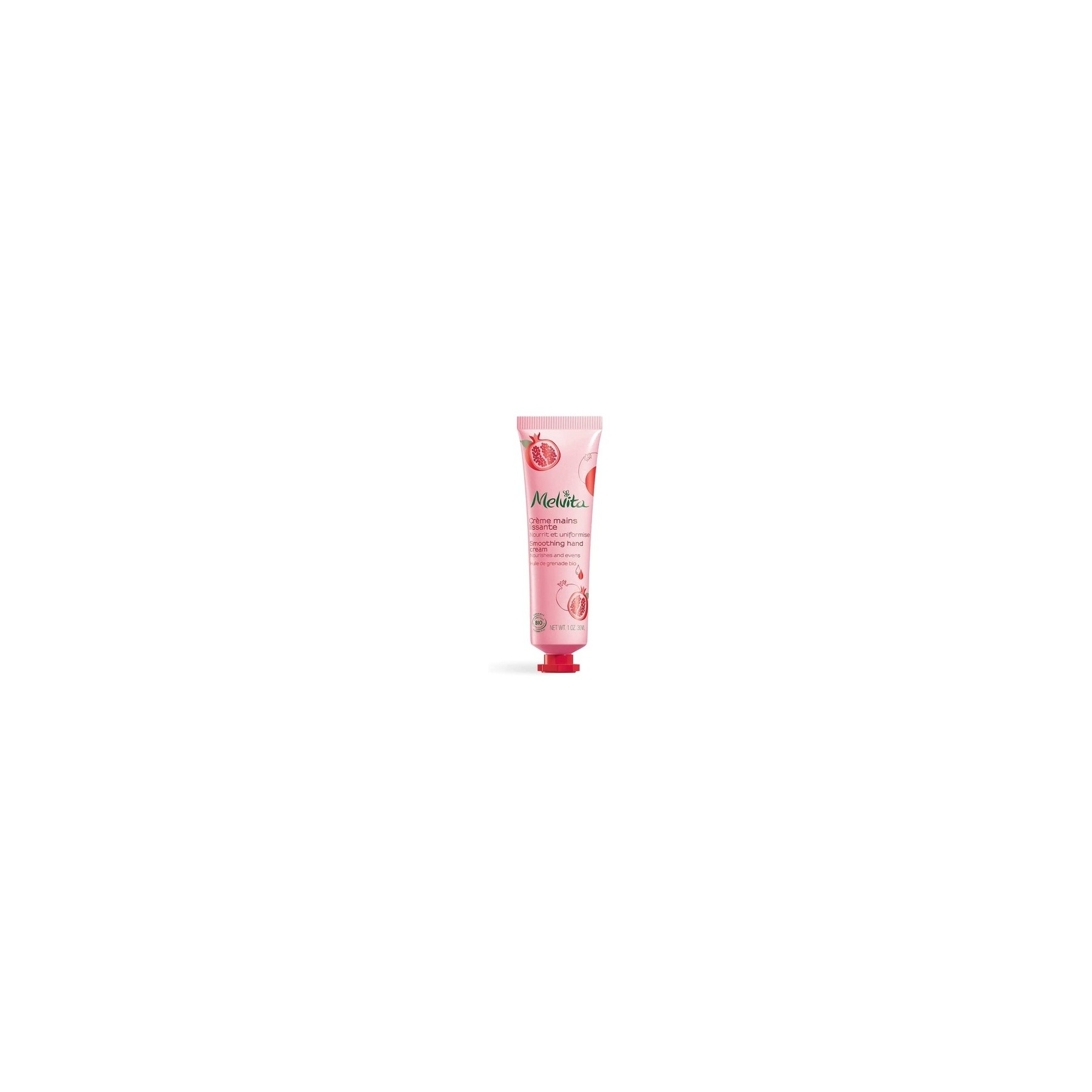 Melvita Smoothing Hand Cream Certified Organic and Vegan 30mL Tube