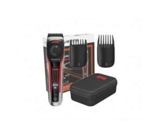Rowenta Barbero Formel 1 TN384M 2-in-1 Beard Trimmer with 39 Cutting Lengths - Black and Red