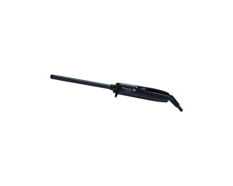 Rowenta for Elite Curls Forever CF3112 Curling Iron 10mm Diameter Rectangular Shape 30 Sec Heat-Up Time Keratin & Shine Coating with Ion Effect - Extra Small Curls
