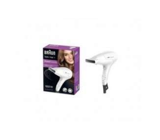 Braun Satin Hair 1 Power Perfection Hair Dryer with Styling Nozzle HD180 White