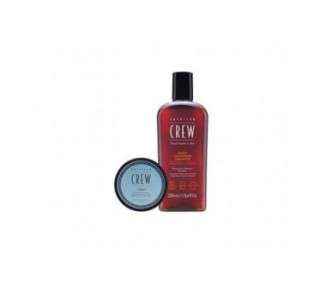 American Crew Fiber Duo with Daily Cleansing Men's Shampoo and Shaving Gel Sample 250Ml.