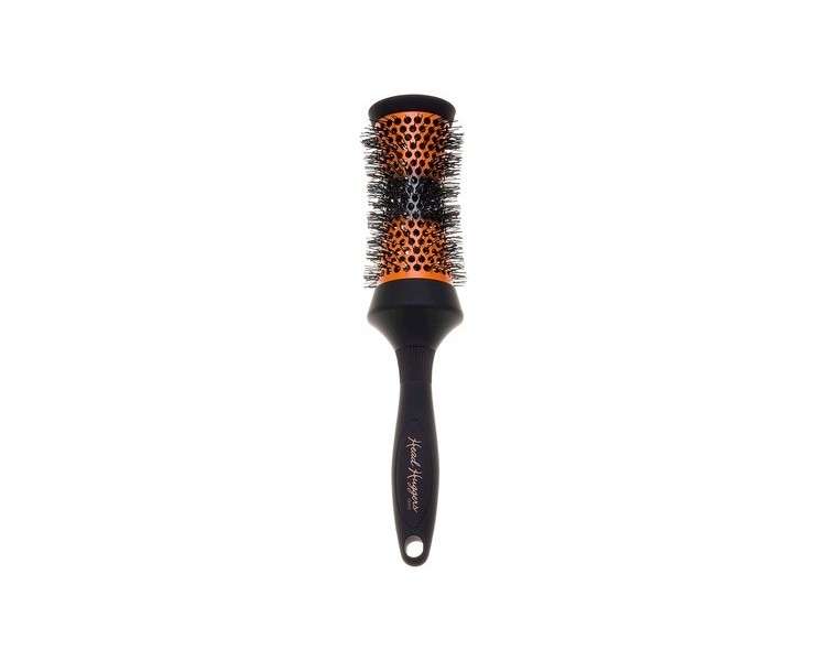Denman Medium Thermo Ceramic Hourglass Hot Curl Brush DHH3H for Blow-Drying, Straightening, Defined Curls, Volume & Root-Lift - Orange