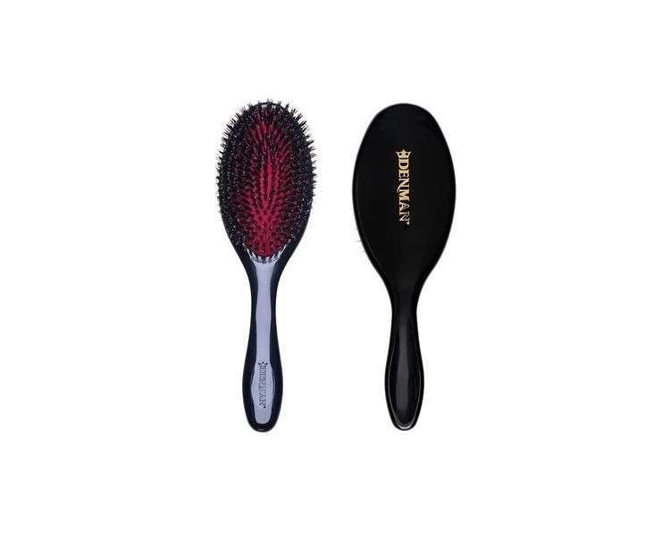 Denman Hairbrush D82M Pneumatic Brush with Boar Bristles 11 Rows
