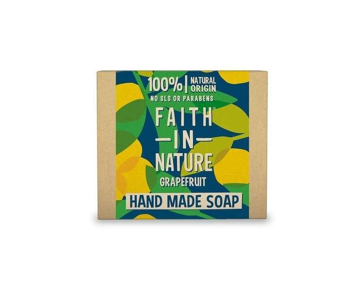Faith in Nature Natural Grapefruit Hand Soap Refreshing Vegan & Cruelty-Free 100g