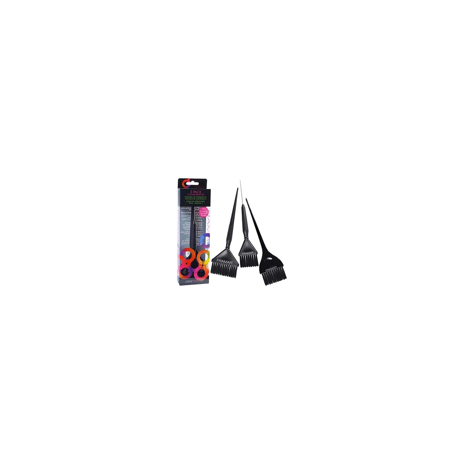 FRAMAR Family Pack Black Brush Set 3 Pieces
