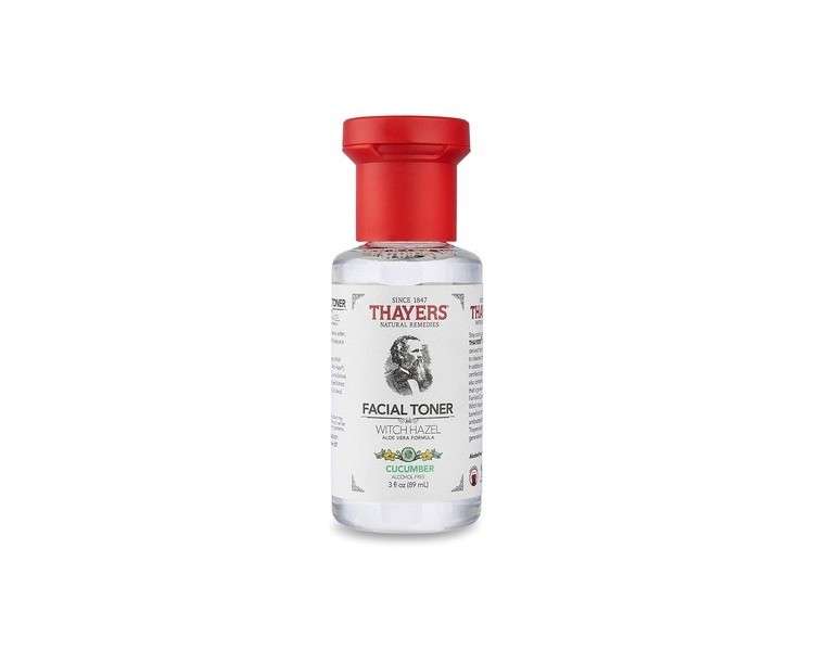 THAYERS Alcohol-Free Witch Hazel Facial Toner with Aloe Vera and Cucumber 3oz Trial Size