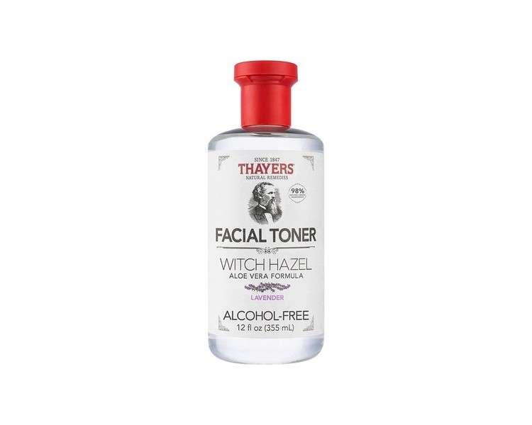 THAYERS Alcohol-Free Lavender Witch Hazel Facial Toner with Aloe Vera Formula 12 Fl Oz