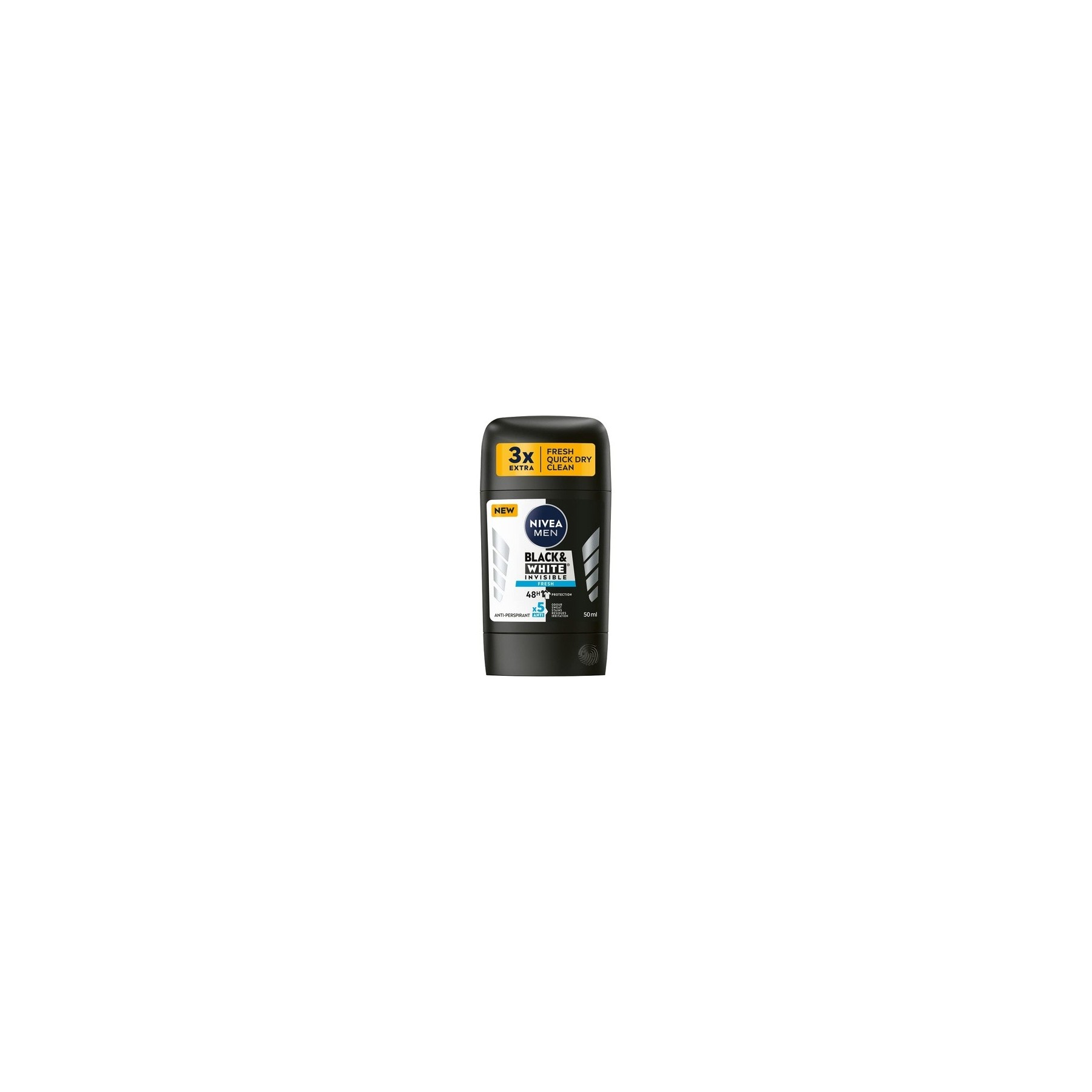 NIVEA Black & White Fresh Antiperspirant Stick 50ml
