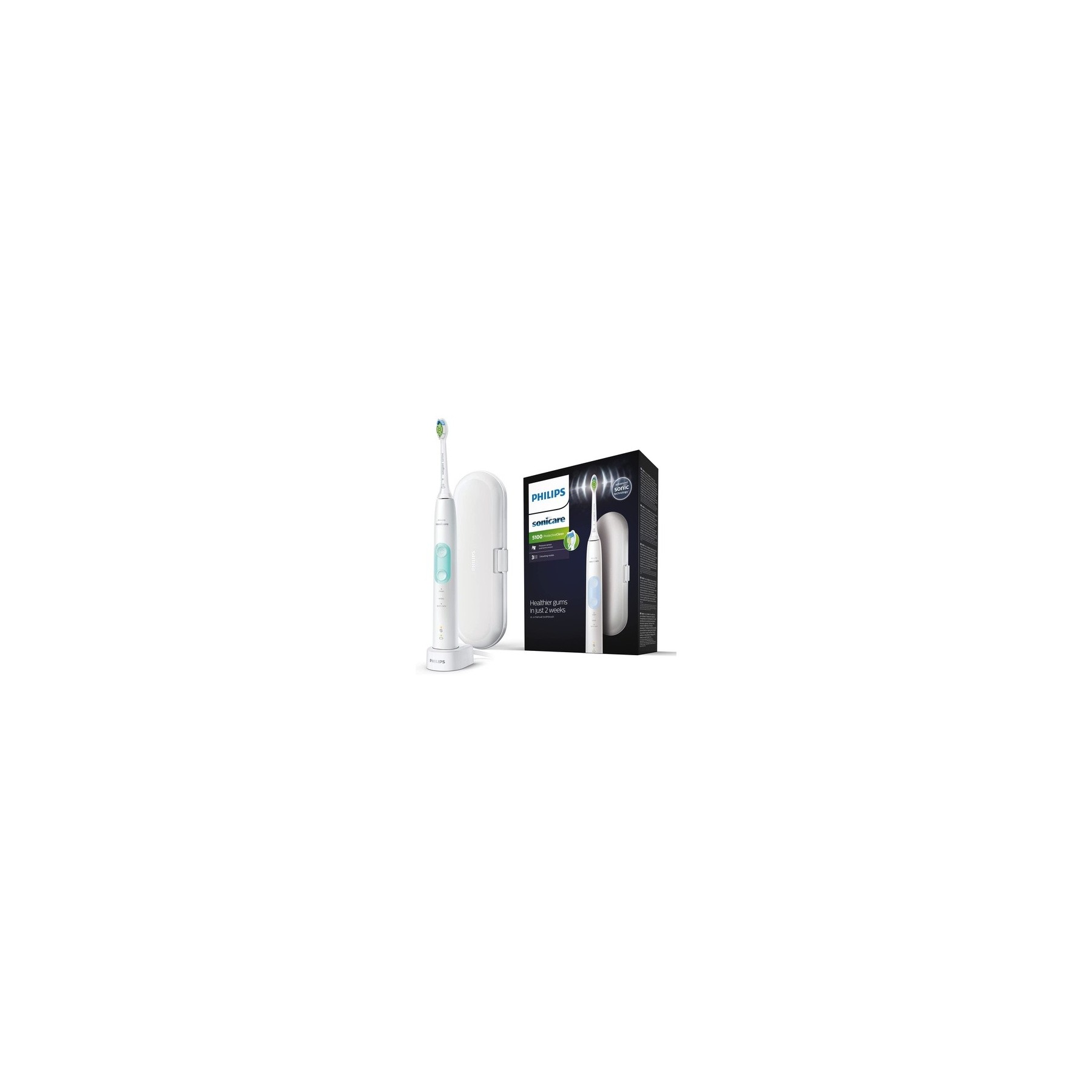 Philips Sonicare ProtectiveClean 5100 Electric Toothbrush HX6857/28 White