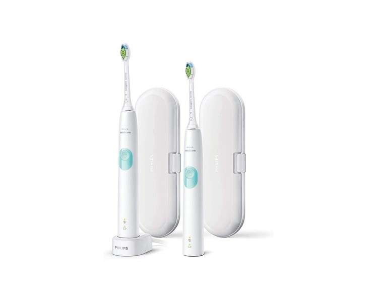 Philips 4300 Series HX6807/35 Adult Sonic Toothbrush Mint Color White Electric Toothbrush