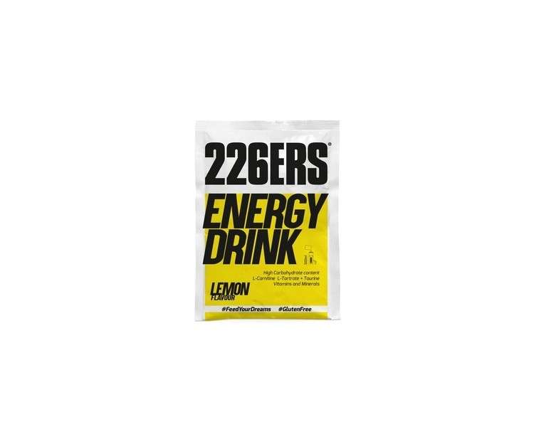 226ERS Energy Drink Powder with Amylopectin, Taurine, and L-Carnitine Gluten-Free and Lactose-Free Lemon Flavor 50g