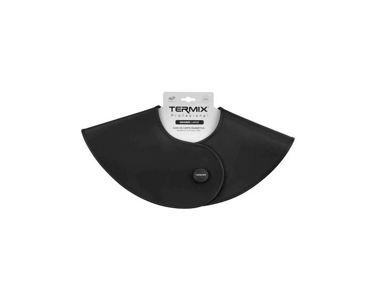 Termix Professional Hair Cutting Cape Large Black Waterproof with Magnetic Button