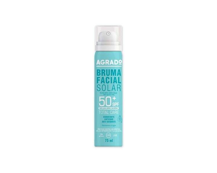 Agrado Face Sunscreen Mist +50 SPF UVA UVB Waterproof 75ml