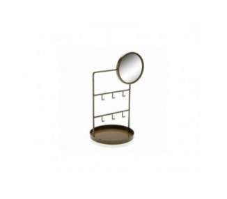 Versa Metal Jewelry Stand with Mirror