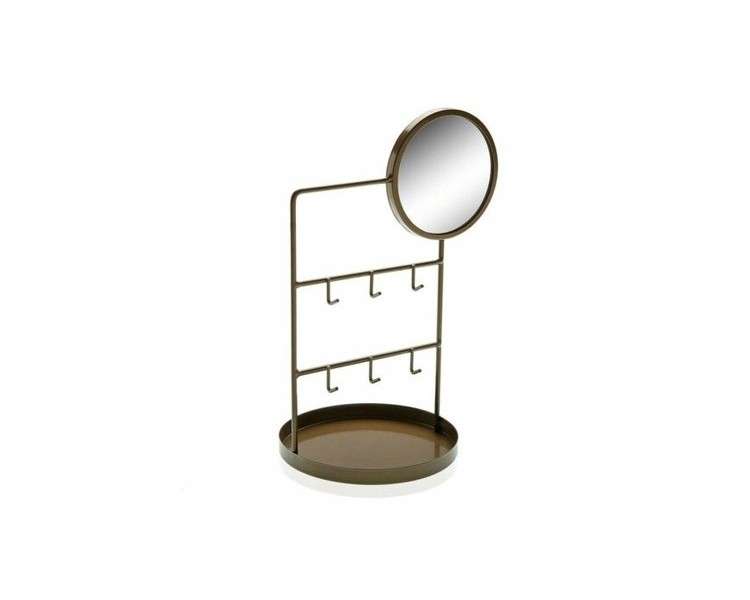 Versa Metal Jewelry Stand with Mirror