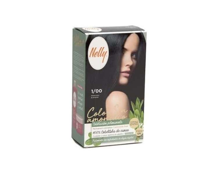 NELLY Ammonia-Free Hair Color 1/00 Black Blue