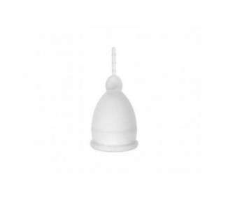 Liebe Pleasure Toys Silicone Menstrual Cup with Retrieval Cord - Small, Ø 4cm, Transparent
