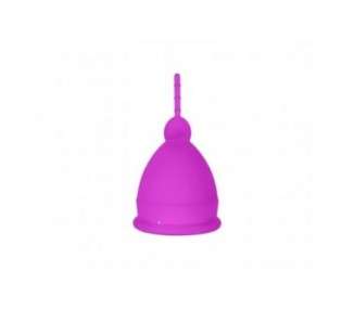 Liebe Pleasure Toys Silicone Menstrual Cup with Retrieval Cord - Large, 4.5cm Diameter Violet
