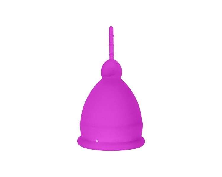 Liebe Pleasure Toys Silicone Menstrual Cup with Retrieval Cord - Large, 4.5cm Diameter Violet