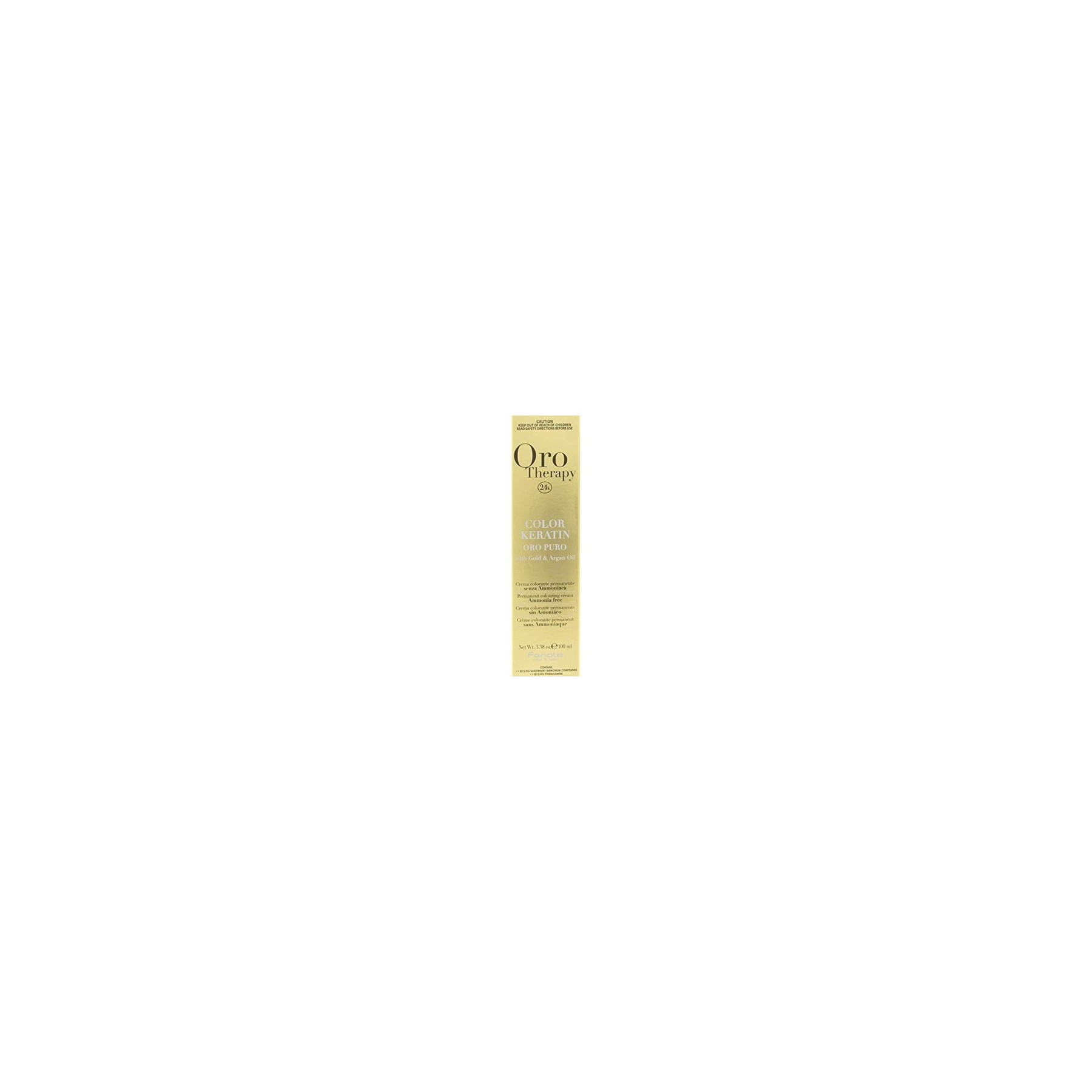 Fanola Oro Therapy Color Keratin 7.34 Blonde Gold-Plated 100ml