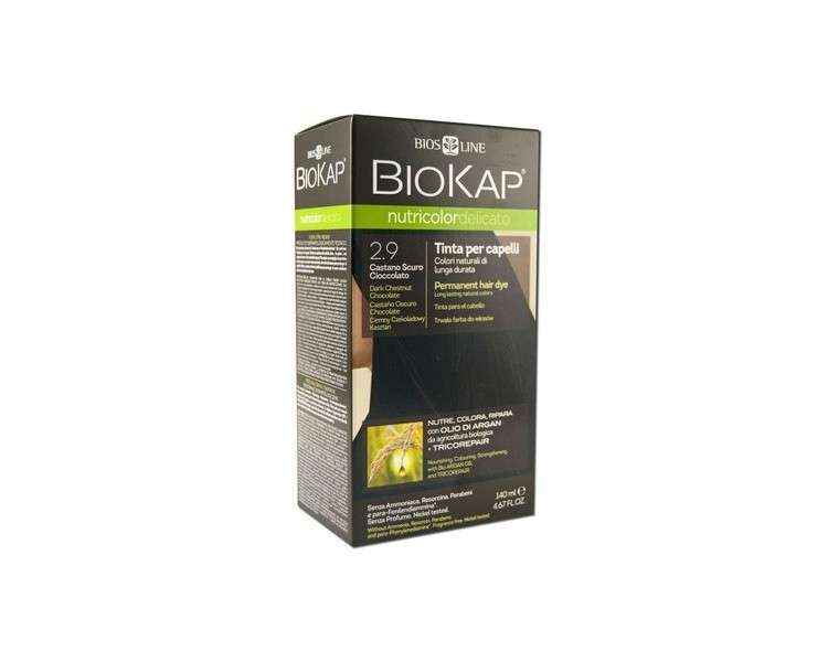 BIOKAP Permanent Hair Dye with TRICOREPAIR Complex 4.67oz Dark Chestnut Chocolate