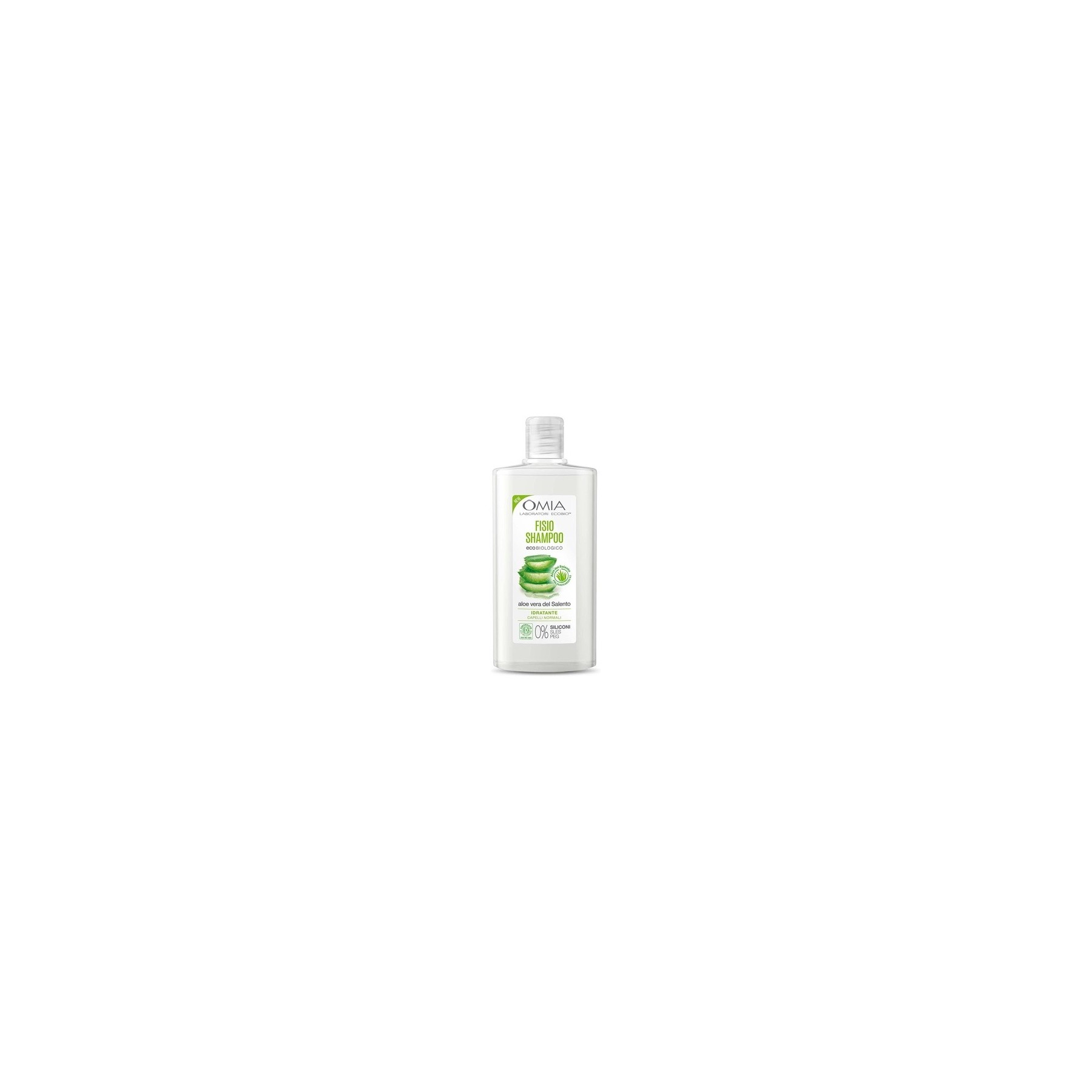 Omia Fisio Eco Bio Shampoo with Aloe Vera del Salento for Normal Hair 200ml