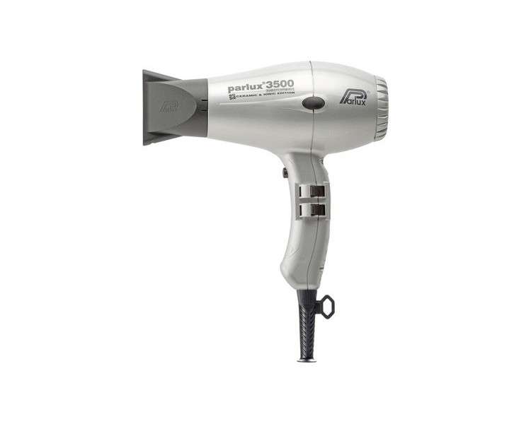 Parlux 3500 SuperCompact Ceramic + Ion Professional Hair Dryer Silver
