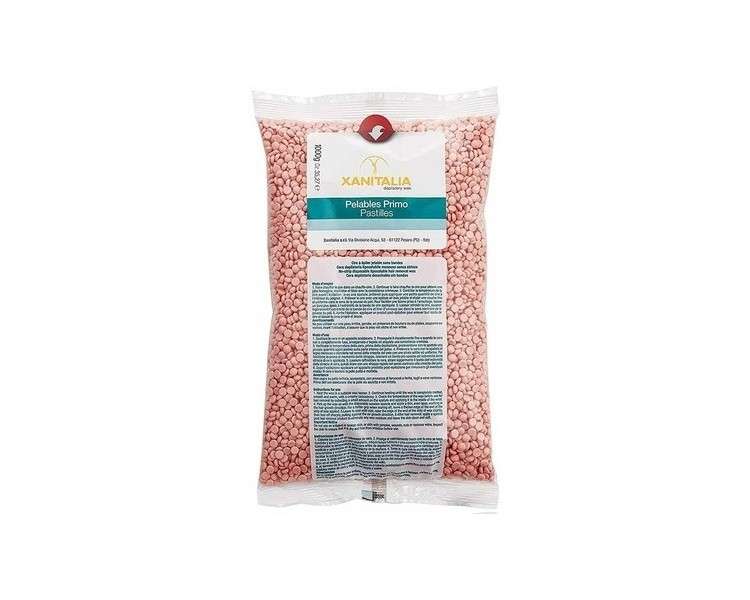 Xanitalia Brazilian Pink Pearl Wax for Full Body Hair Removal Without Strips 1kg