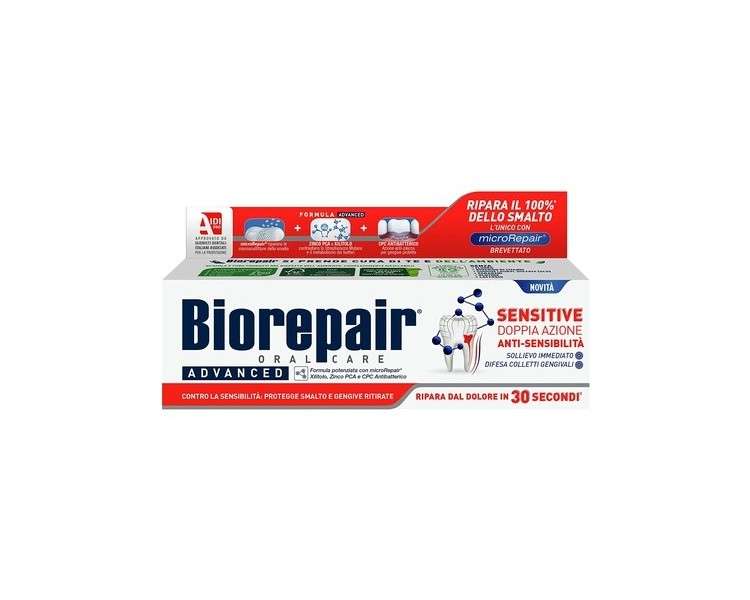 Biorepair Advanced Sensitive Oral Care Toothpaste with microRepair 75ml 2.5fl.oz