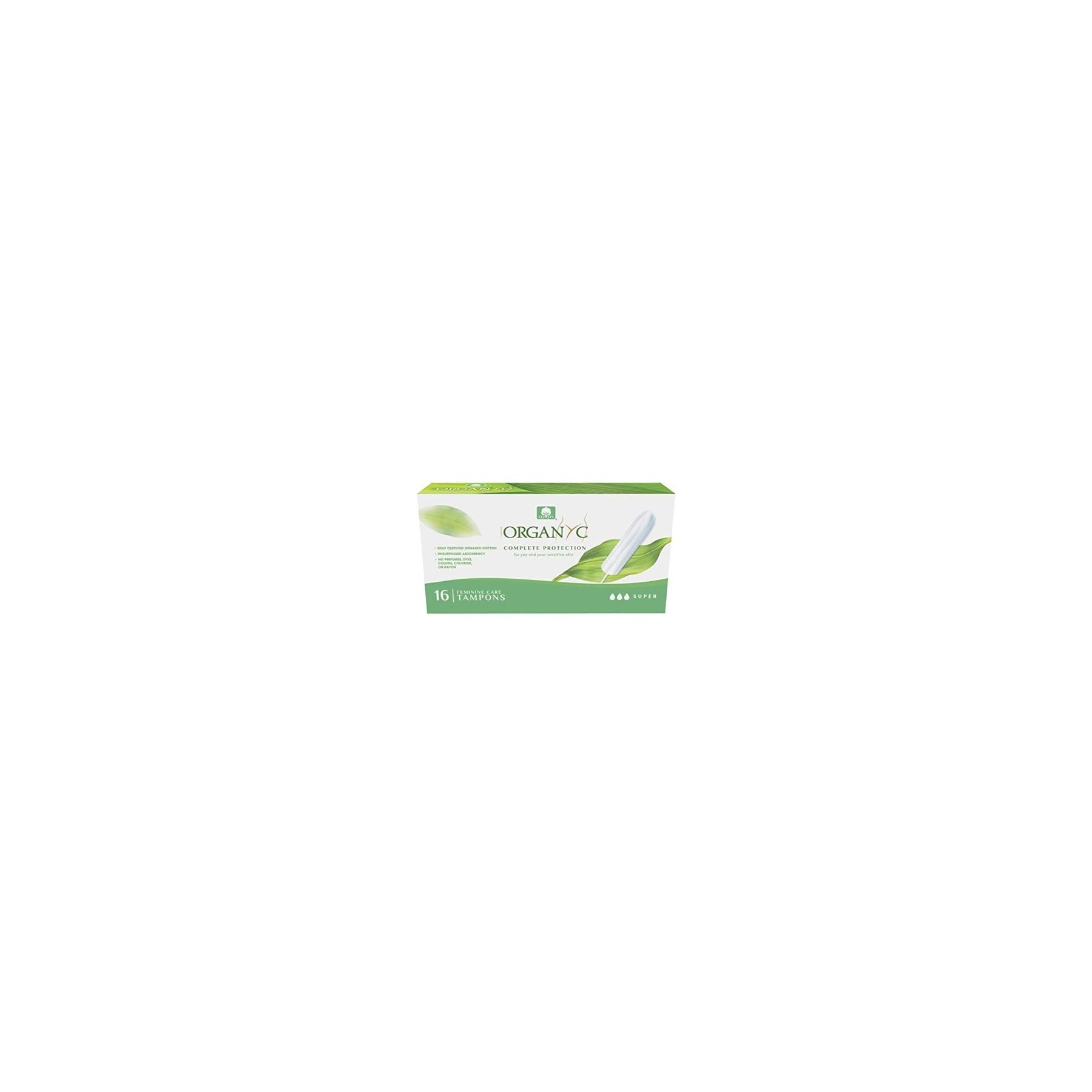 Organyc Super Tampons 16 Count